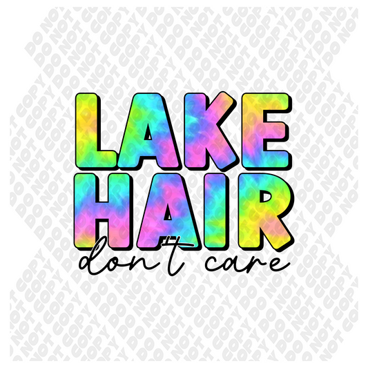 Lake Hair Don't Care DTF Transfer