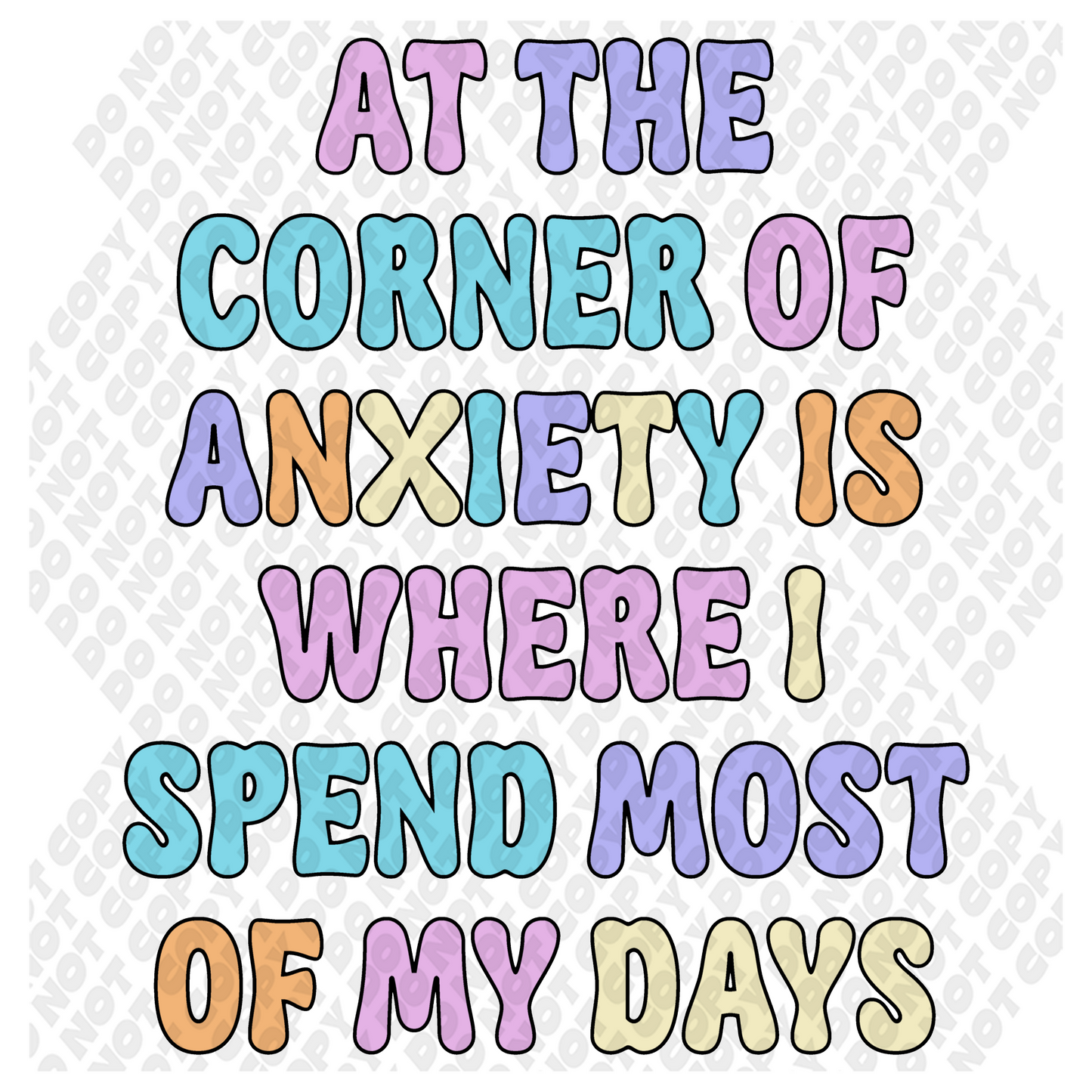 At the corner of Anxiety