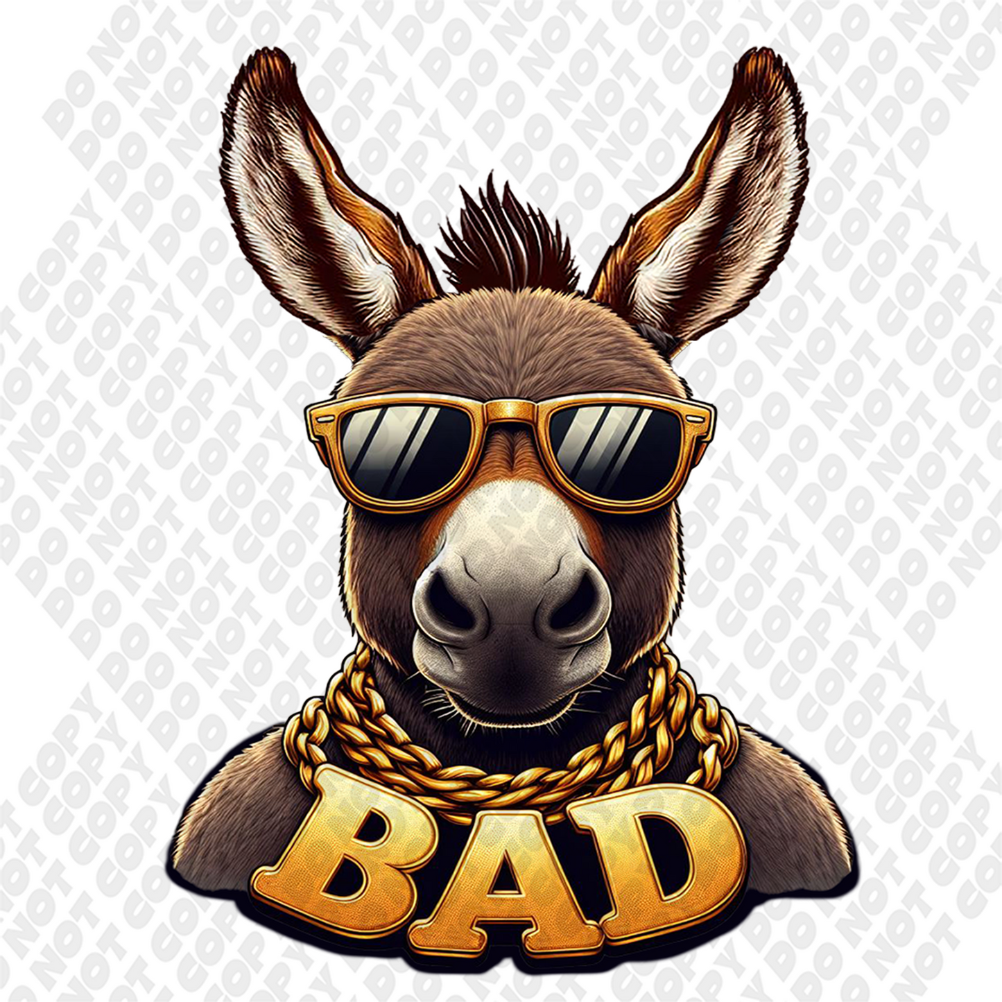 Bad A$$ Donkey DTF Transfer
