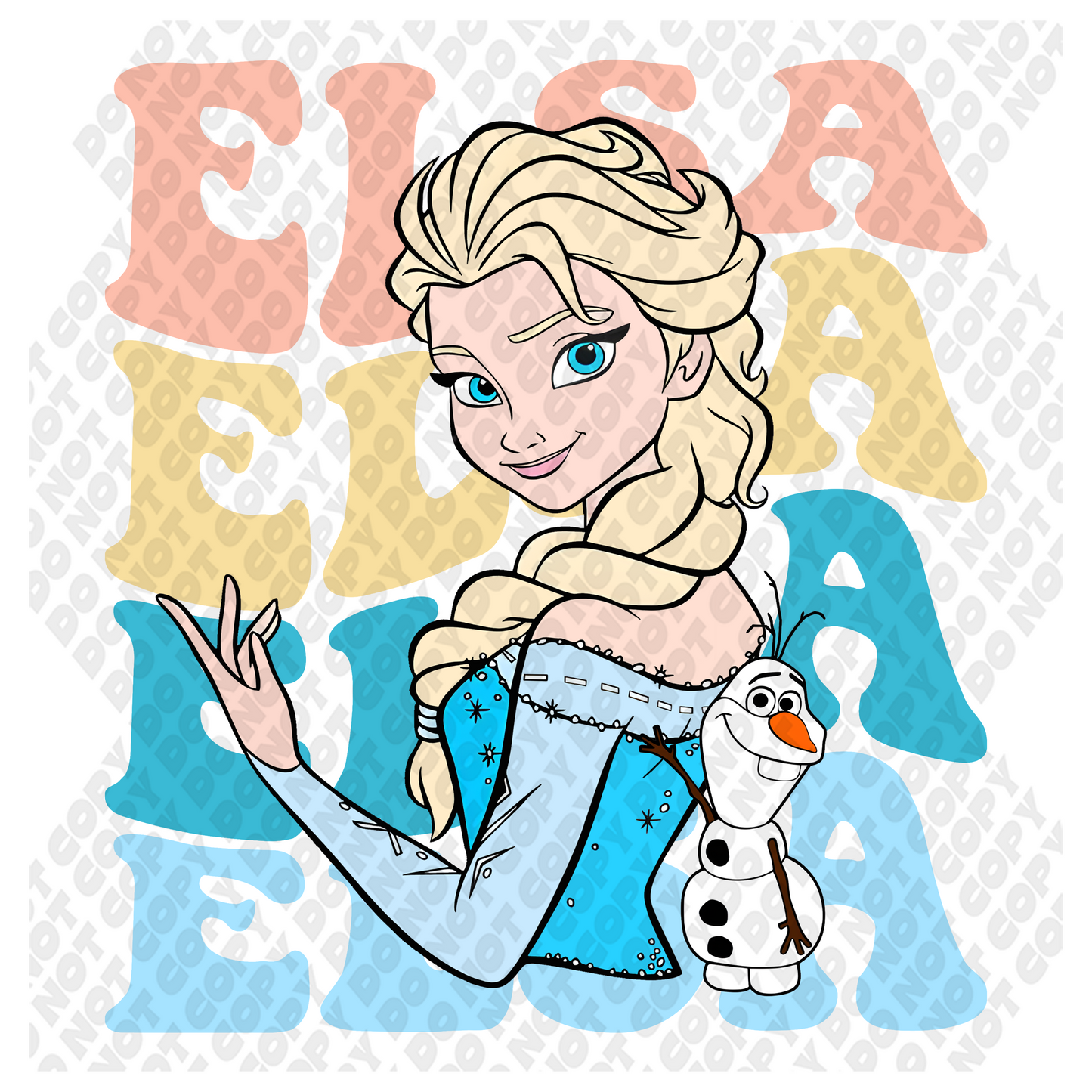 Elsa DTF Transfer