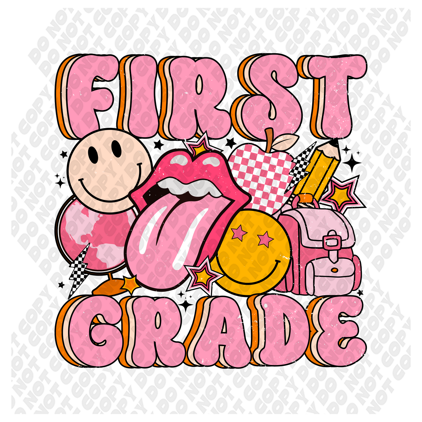 FIRST GRADE Pink Retro