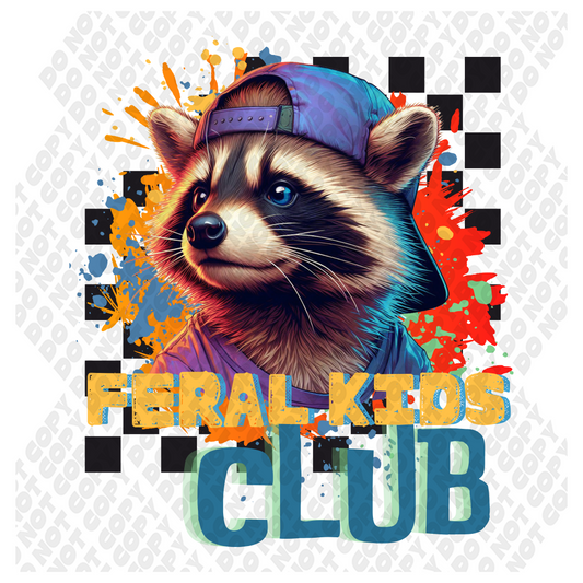 Feral Kids Club DTF Transfer