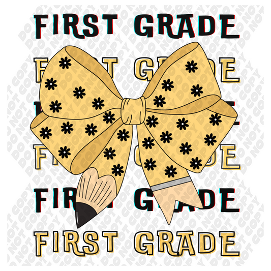 First Grade (1st) Grade) DTF Transfer