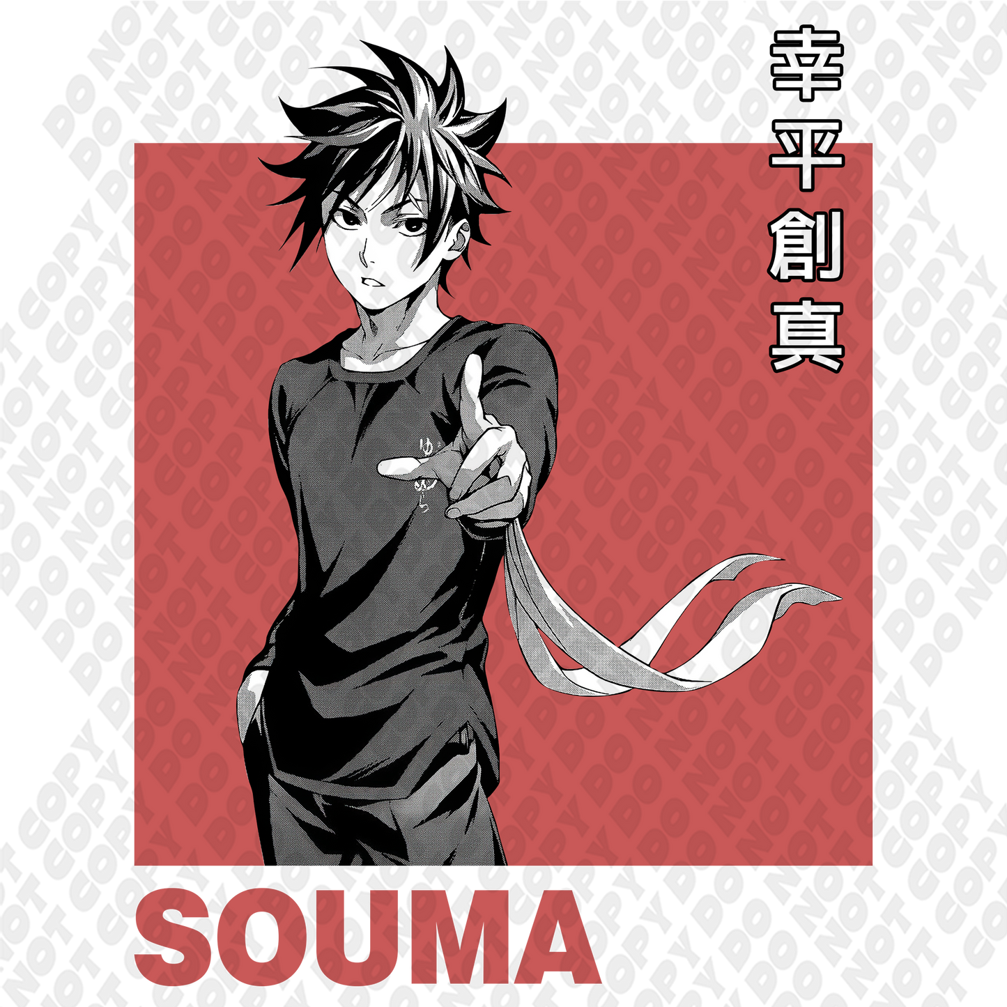 Souma Full Portrait Red Square