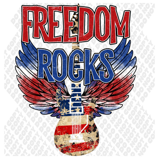 Freedom Rocks Fourth of July Transfer