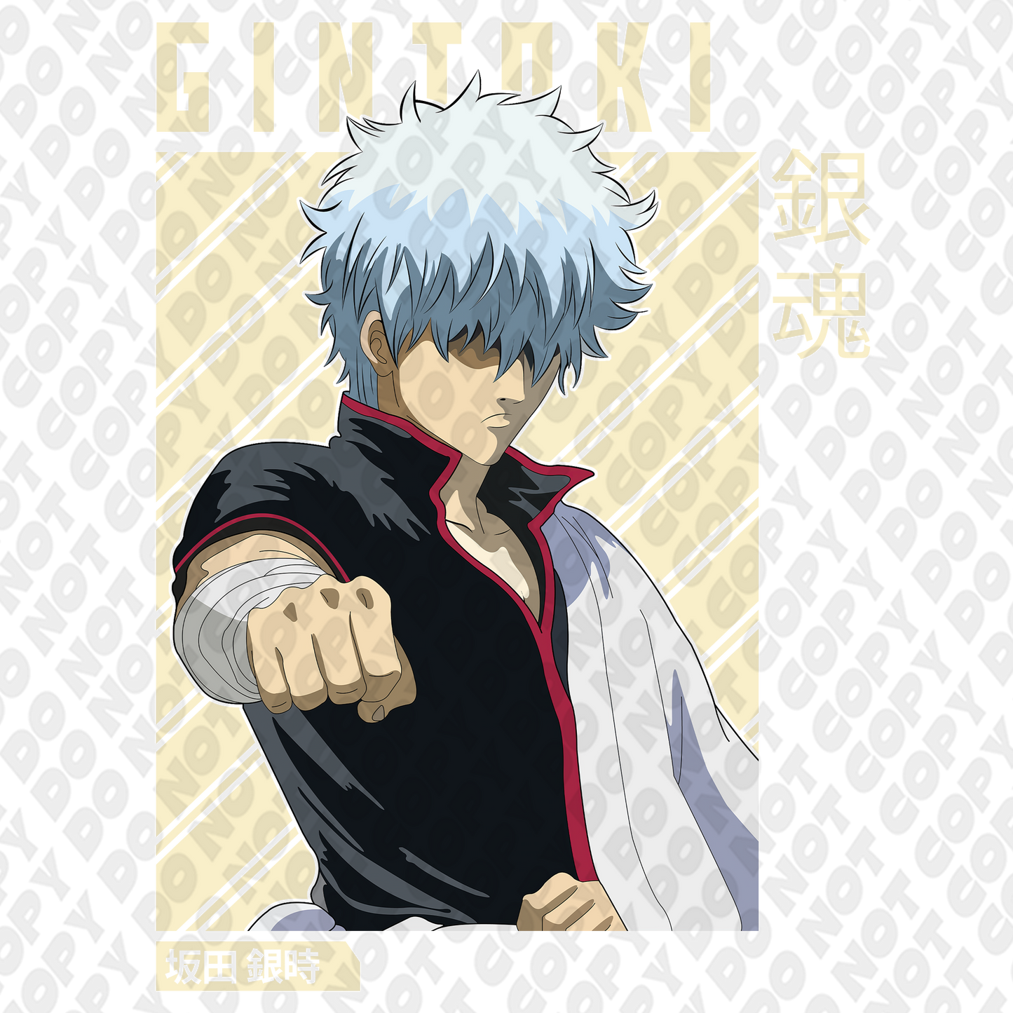 Gintoki Sakata Poster Cream