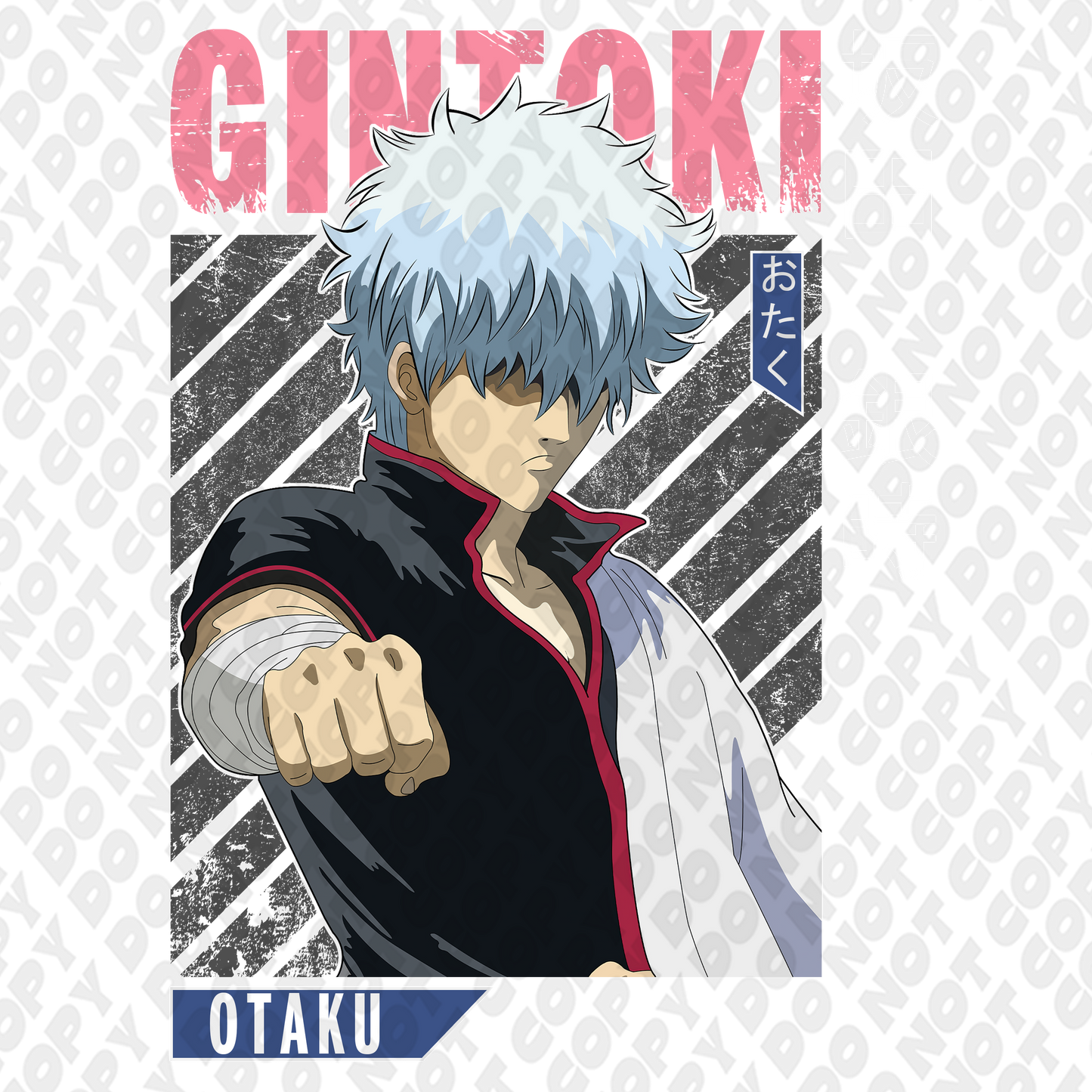 Gintoki Sakata Poster Faded