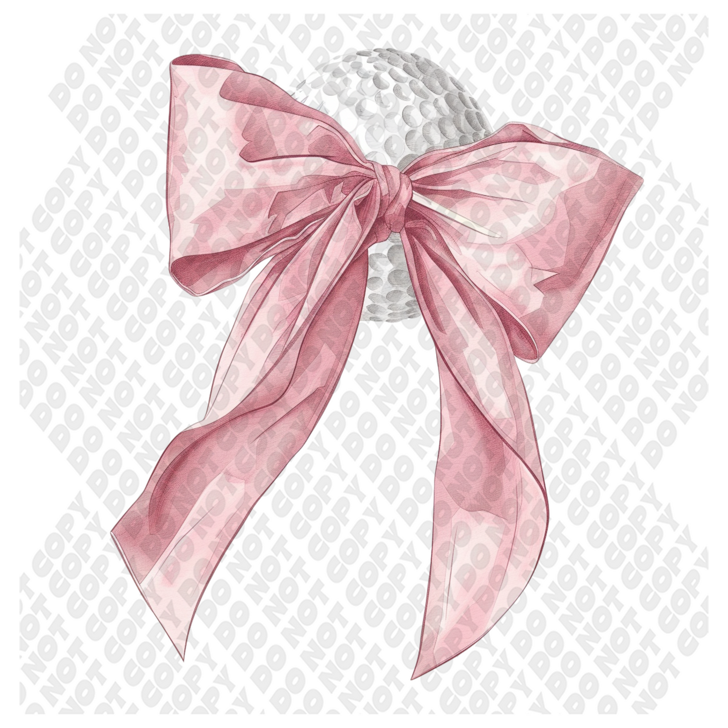 Golf Pink Bow