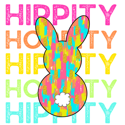 Hippity Hoppity Easter Bunny  DTF Transfer