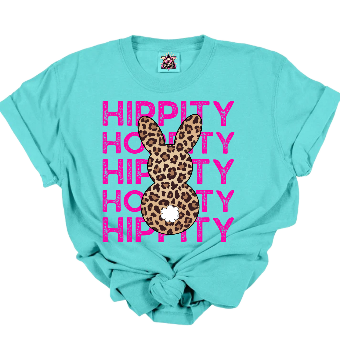 Hippity Hoppity Leopard Easter Bunny DTF Transfer