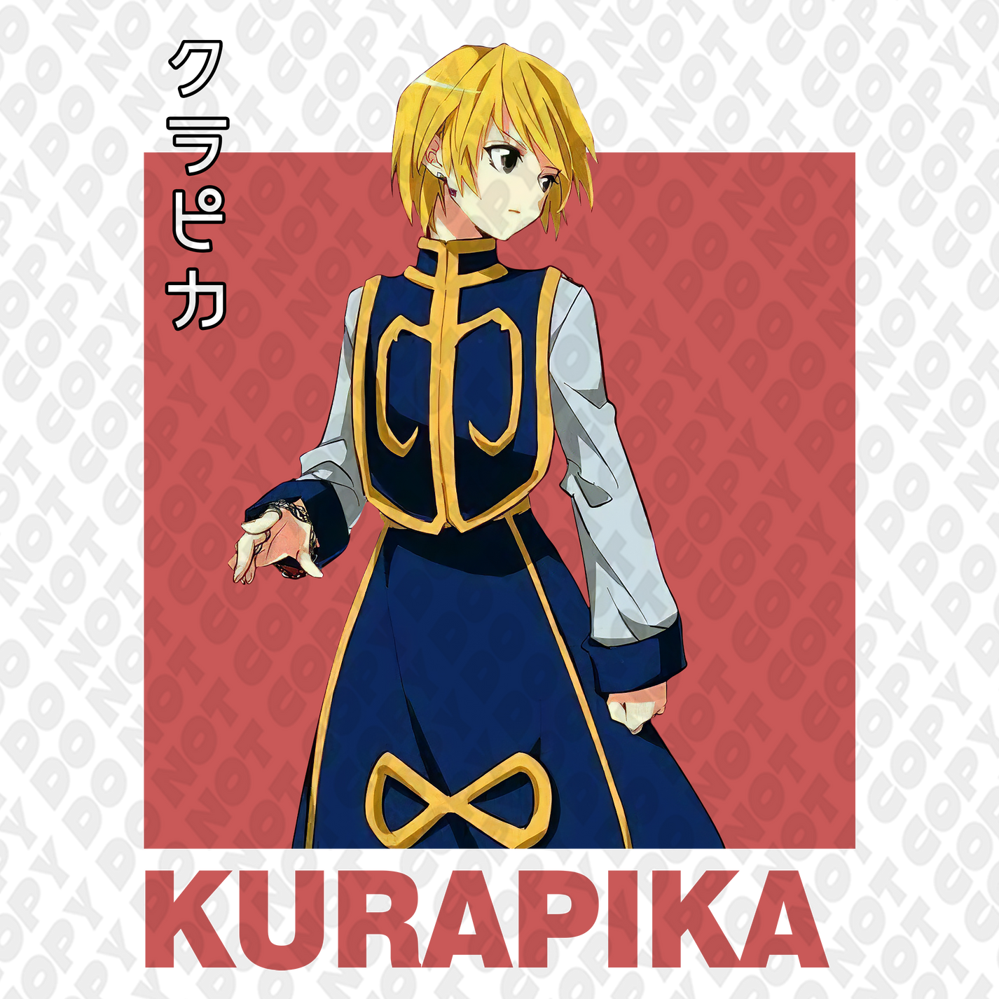 Kurapika Pose Light Red | DTF Transfer Sticker – DTF Reaper