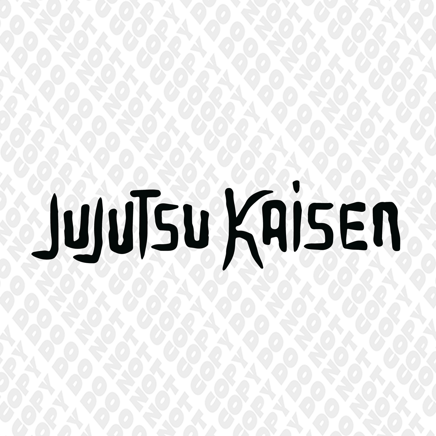 Jujutsu Kaisen Logo Basic Outline
