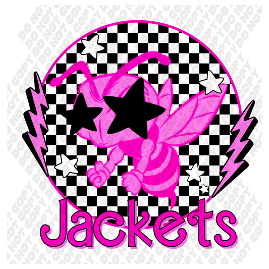 Pink Out Jackets Mascot DTF Transfer