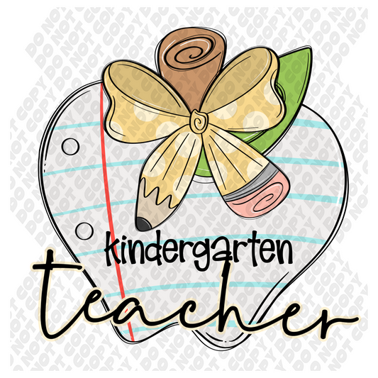 Kindergarten Teacher DTF Transfer