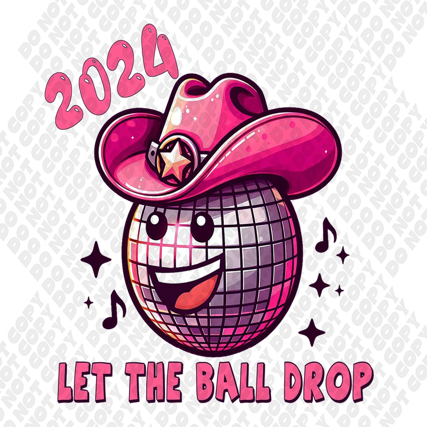 Happy 2024 Ball Drop Transfer