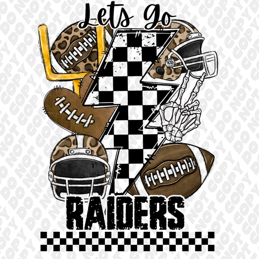 Let's Go Raiders DTF Transfer