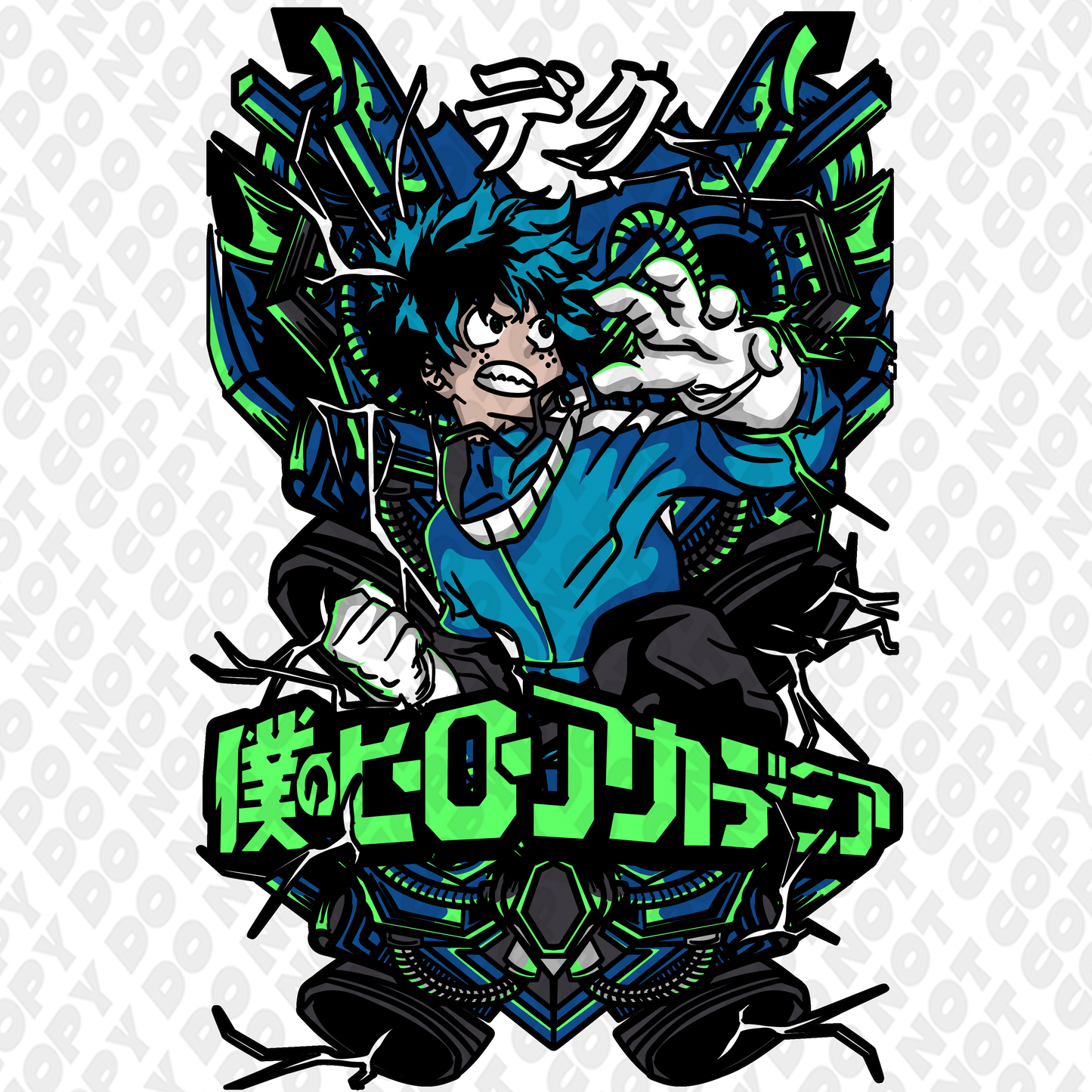 Midoriya Attack Blue