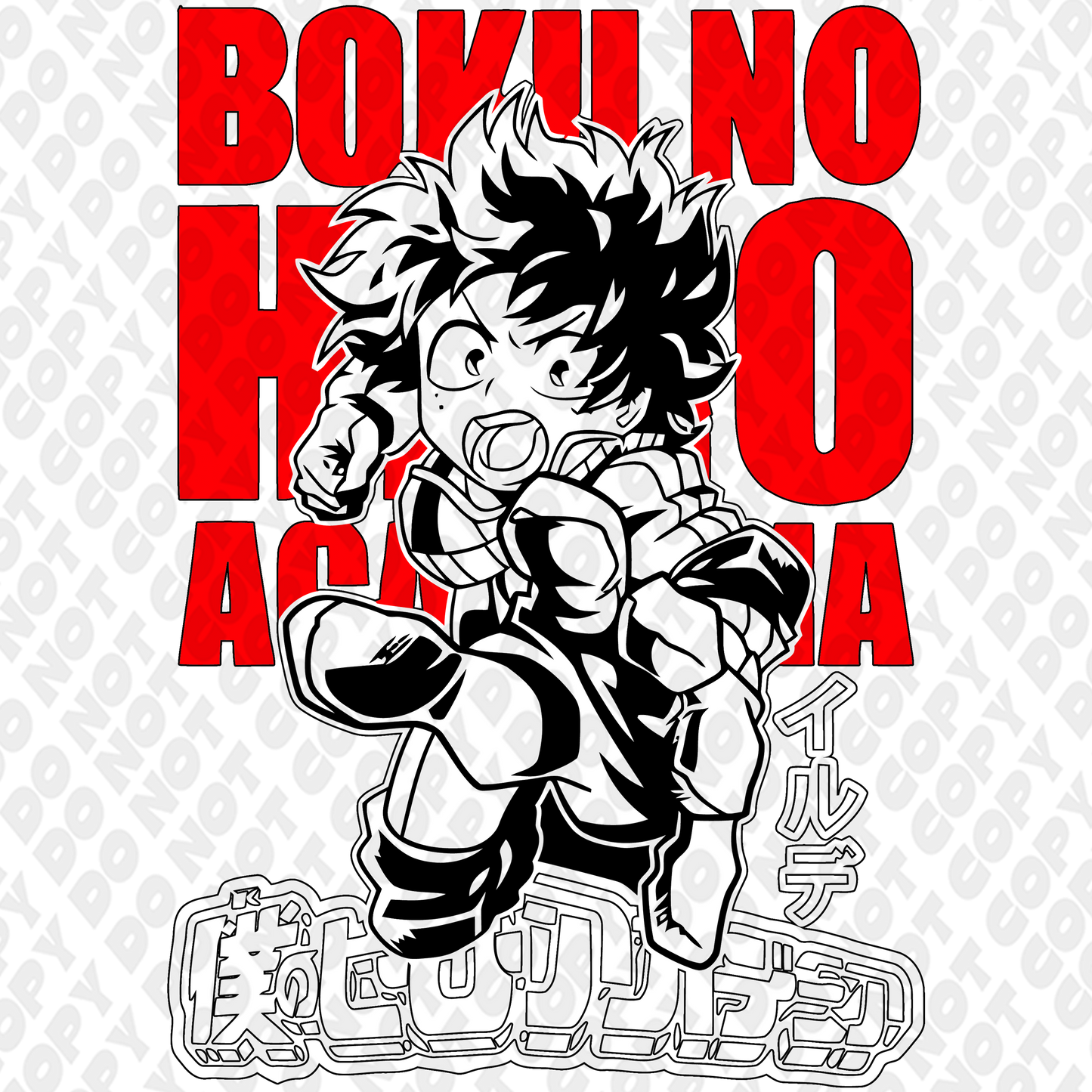 Midoriya My Hero Red