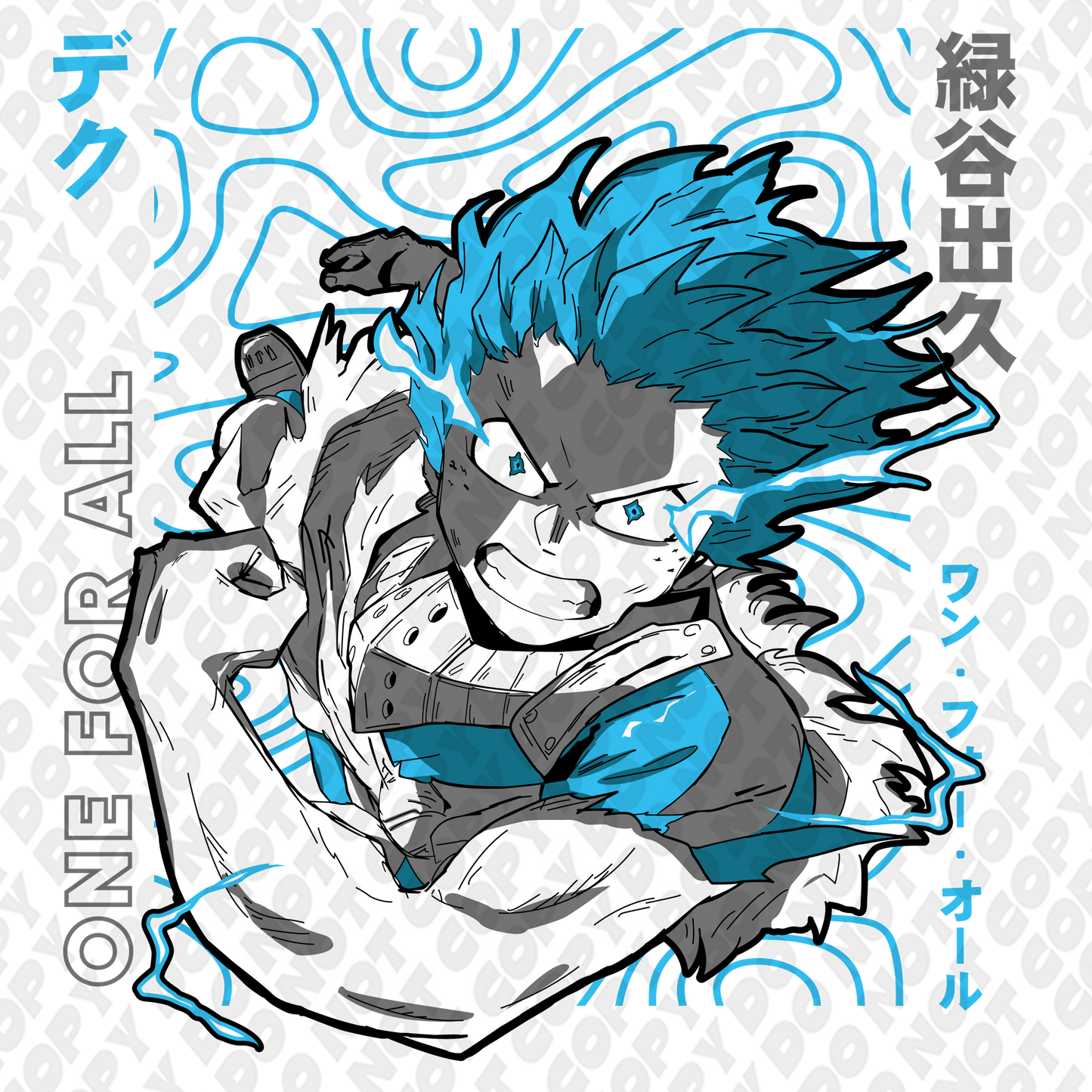 Midoriya Powered Up Blue