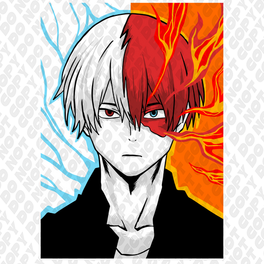 Todoroki You're Kidding Fire and Ice Full Color