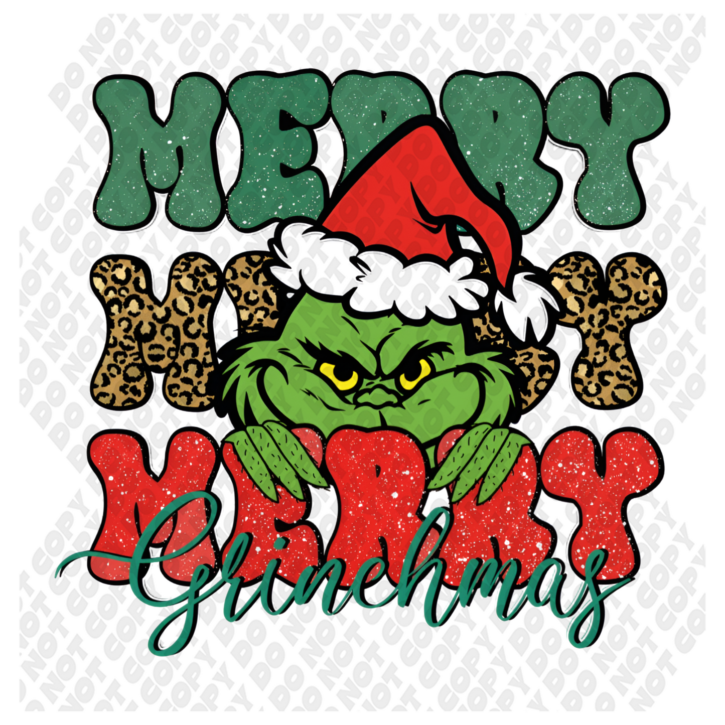 Merry Grinchmas DTF Transfer