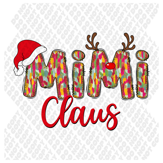 Mimi Claus Christmas DTF Transfer