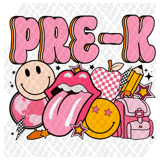 PRE K Pink Back To School