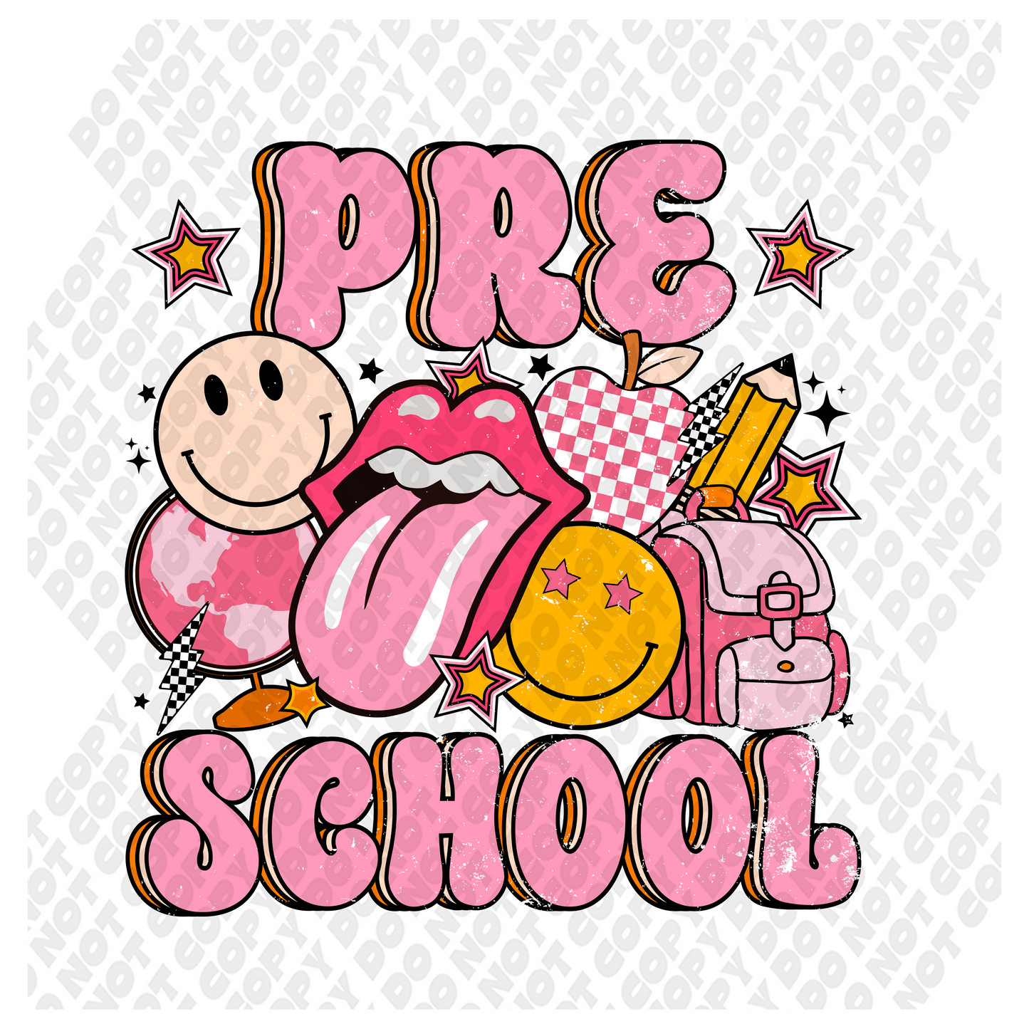 Pre School Back To School DTF Transfer