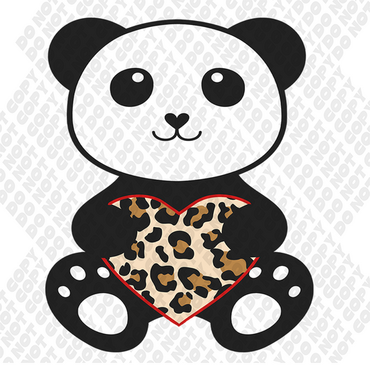 Panda Leopard Heart