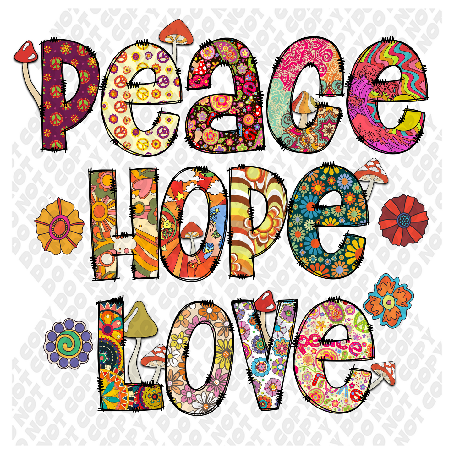 Peace Hope Love