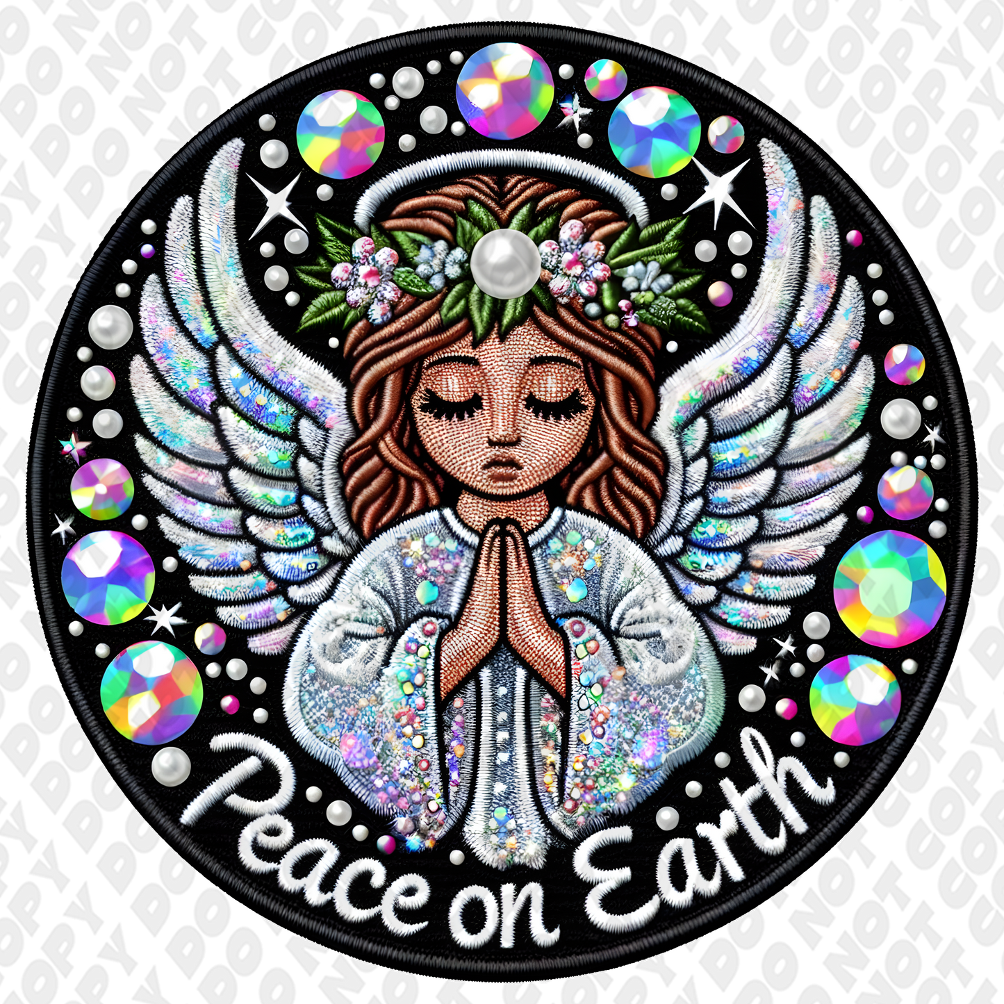 Peace On Earth Angel DTF Transfer