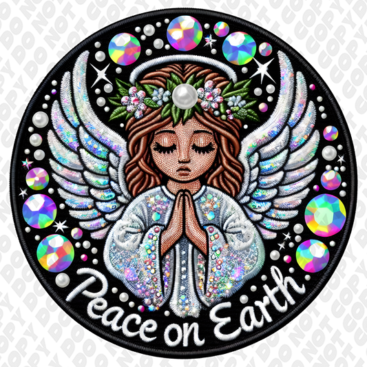 Peace On Earth Angel DTF Transfer