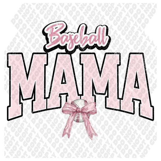 Baseball Mama Pink DTF Transfer