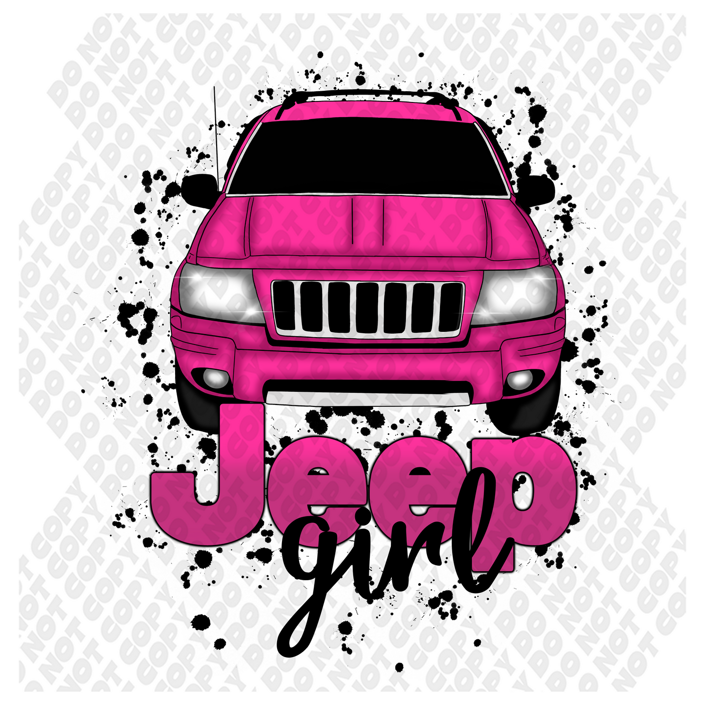 Pink Jeep Girl