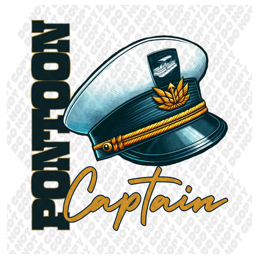 Pontoon Captain DTF Transfer