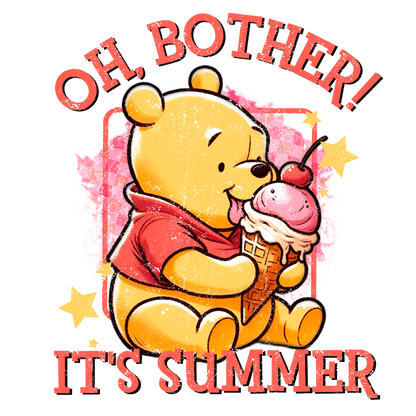Oh Bother! It's Summer Pooh Bear DTF Transfer