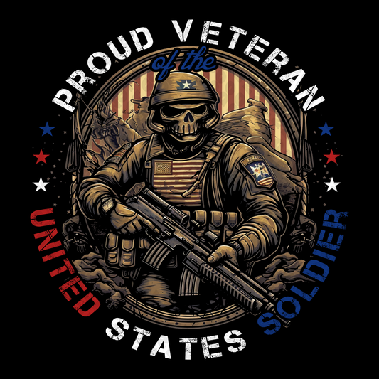 Proud Veteran USA DTF Transfer