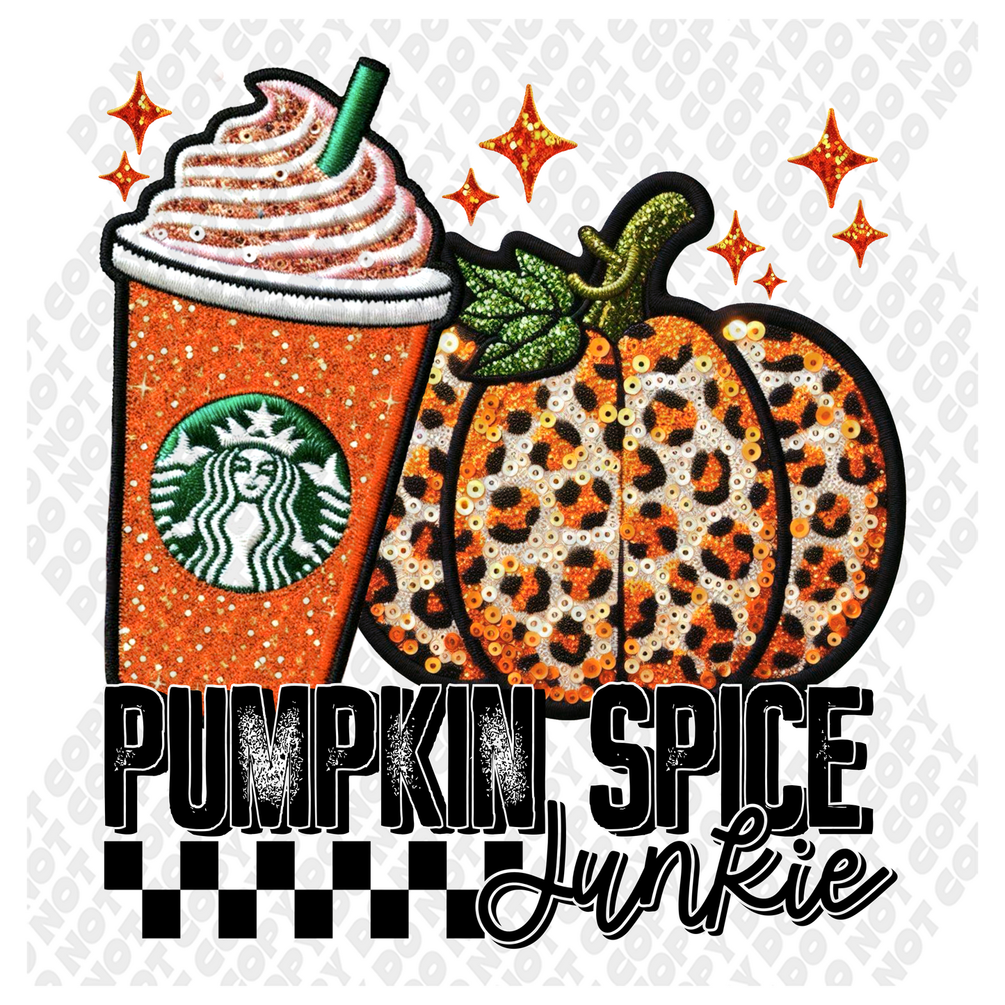 Pumkin Spice Junkie DTF Transfer