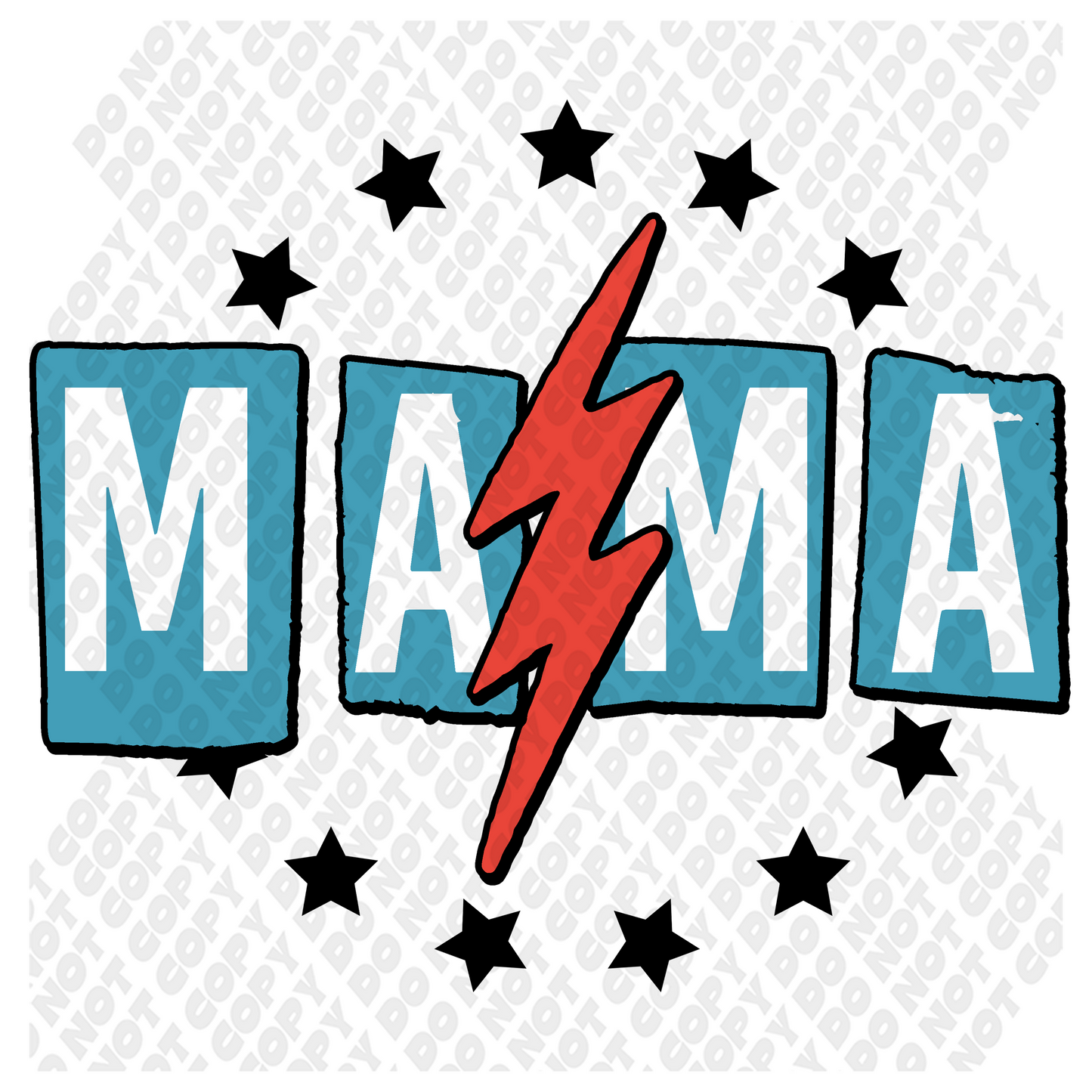 Mama stars lightning bolt