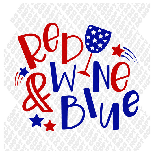 Red Wine And Blue