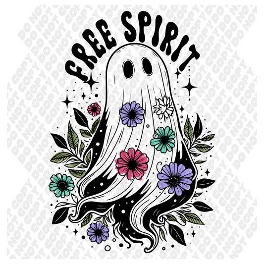 Free Spirit Ghost DTF Transfer