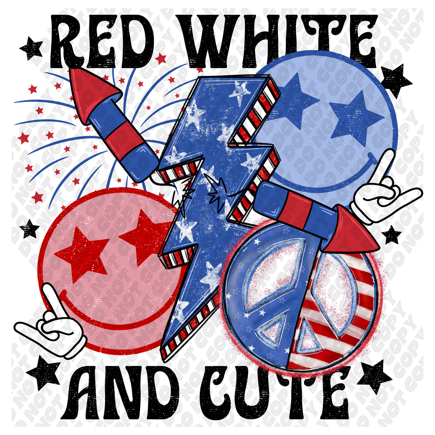 Red White and Cute Rock