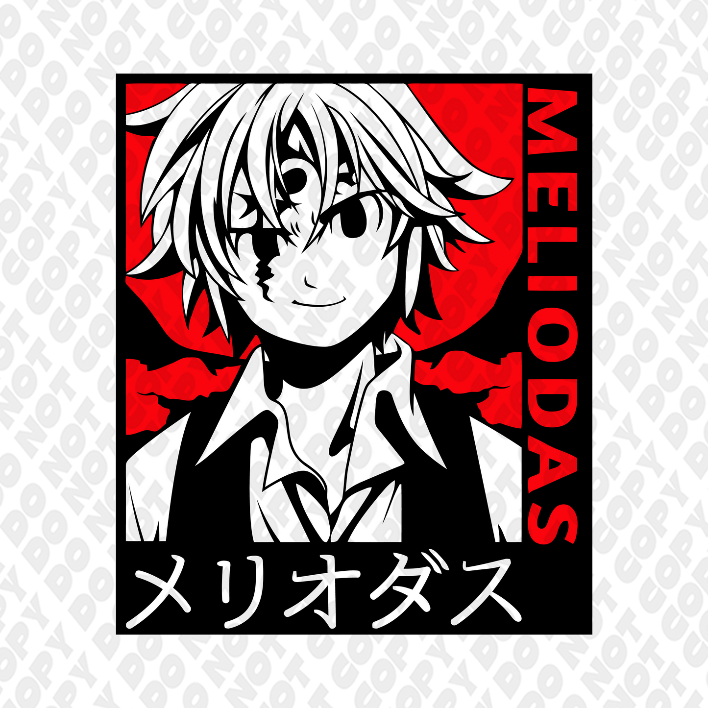 Meliodas Bring It Red Poster