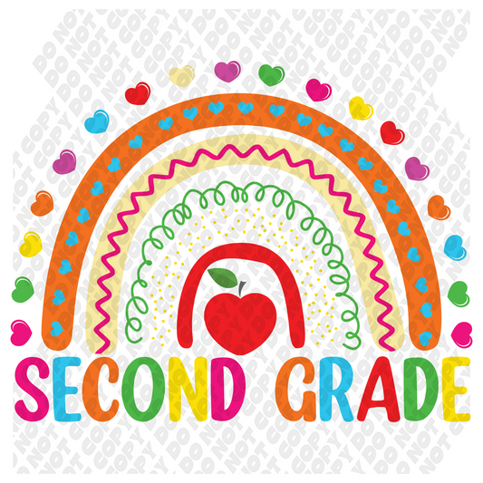 Second Grade (2nd Grade) Back To School DTF Transfer