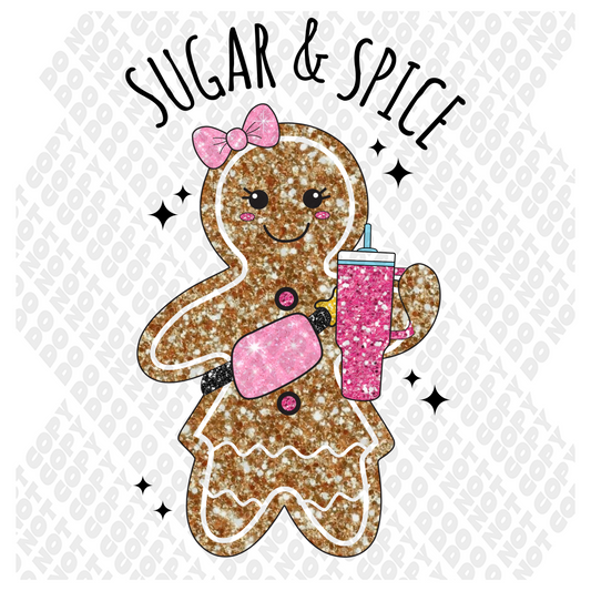 Sugar And Spice Gingerbread DTF Transfer