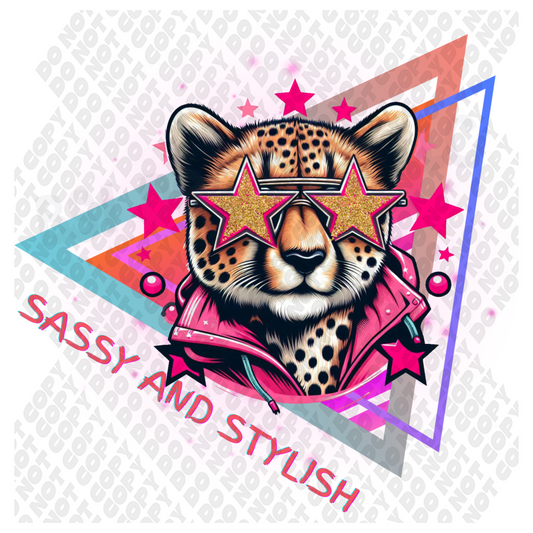 Sassy and Stylish Pink Cheetah DTF Transfer