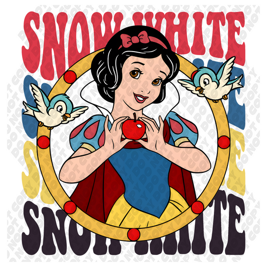 Snow White DTF Transfer