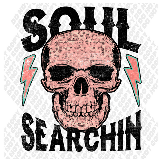 Soul Searching Skeleton DTF Transfer