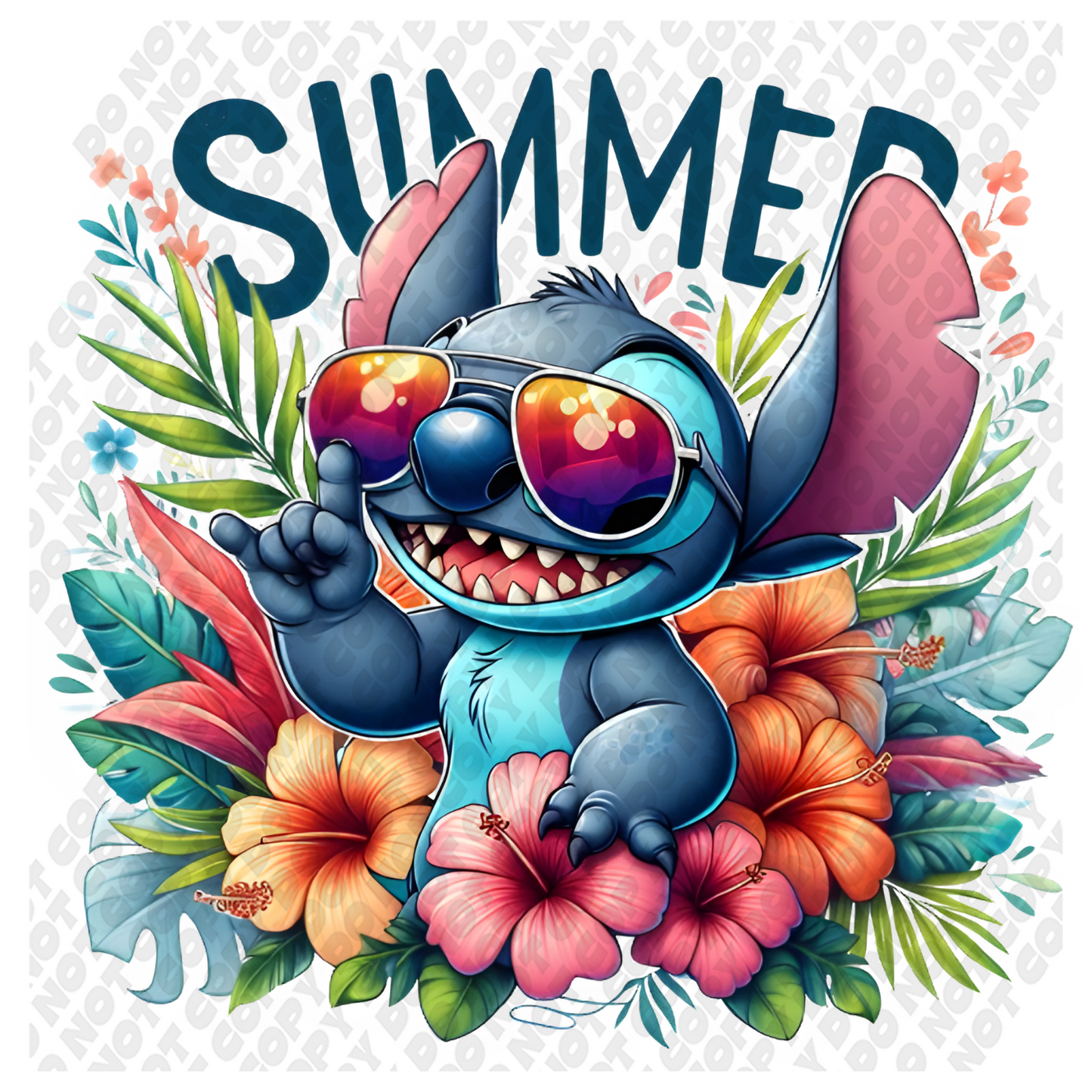 Stitch Summer DTF Transfer