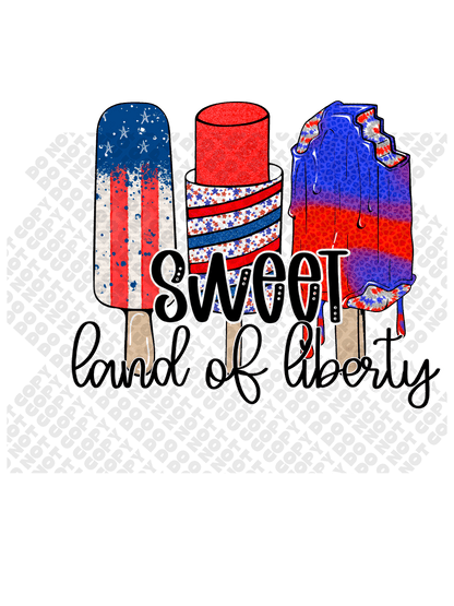 Sweet Land of Liberty Fourth of July (4th of July) DTF Transfer